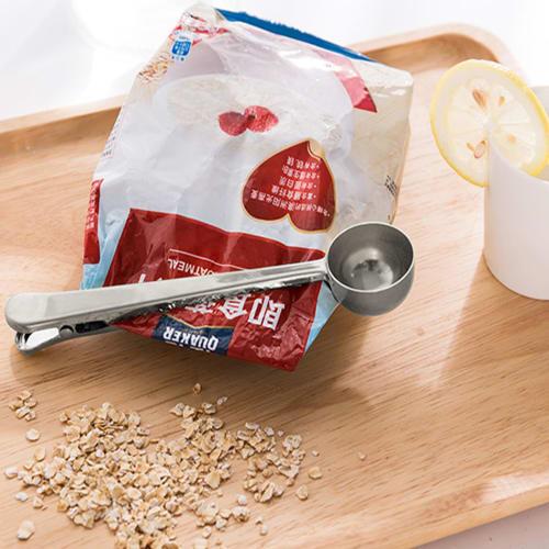 Zintan Coffee Measuring Spoon, 10g, Stainless Steel with Clip, Measuring Spoon, Ice Cream Spoon, Metal Measuring Cup