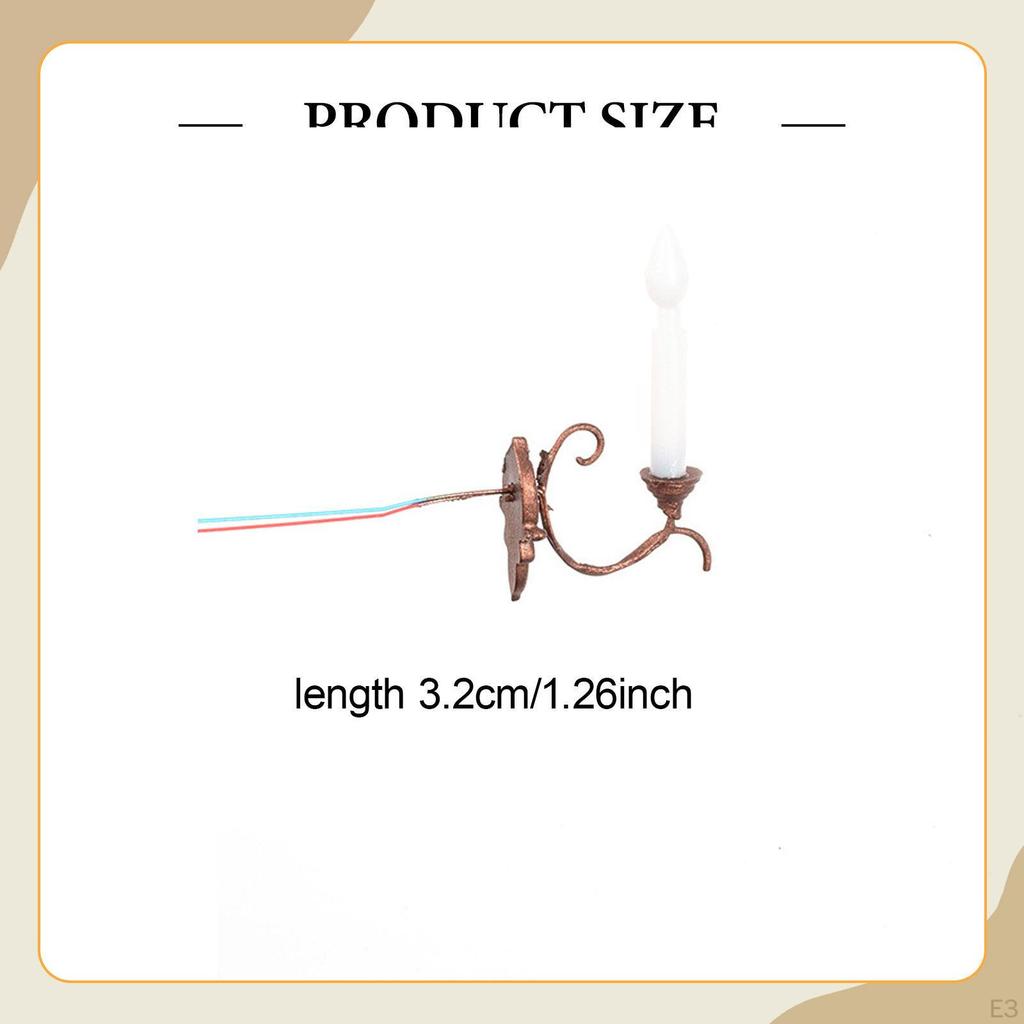 5 1:87 Scale Wall Lights, Garden Lighting, DIY Projects, Landscape HO LED