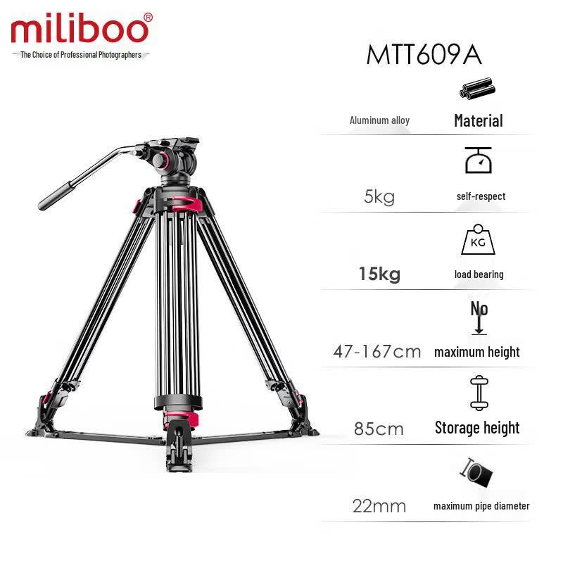 Miliboo Camera Tripod with Hydraulic Head