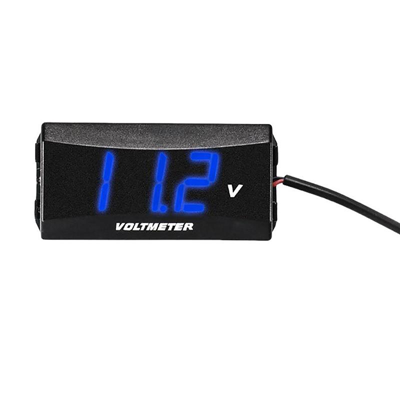 New 1PC Car Audio Gauge LED Display 12V Meter Waterproof Voltage Gauge Meter DC 12-60V Car Digital Voltmeter