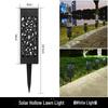 Solar Hollow Pattern LED Garden Pathway Lights with Light Control