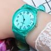 Casual Fashion Women Lady Silicone Jelly Quartz Watch Women Lovely Wristwatch Transparent Summer Candy Color Student Clock