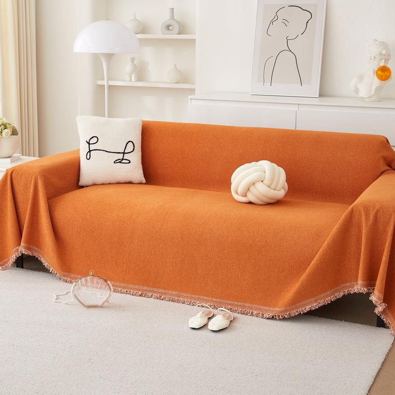 Sofa Cover Cloth Four Seasons Universal Waterproof to Prevent Leakage of Urine Non-Stick Wool Full Cover Sofa Cover Advanced Cream Series