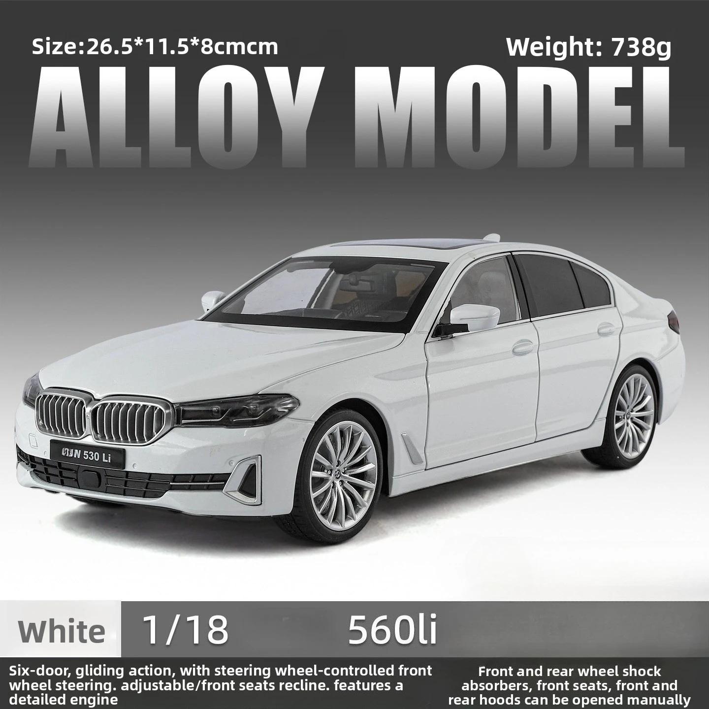 

1:18 530 Li Luxury Limousine Alloy Diecast Metal Model Simulation Sound & Light Children Toy Collect Hobby Model Boys Toys Gift белый