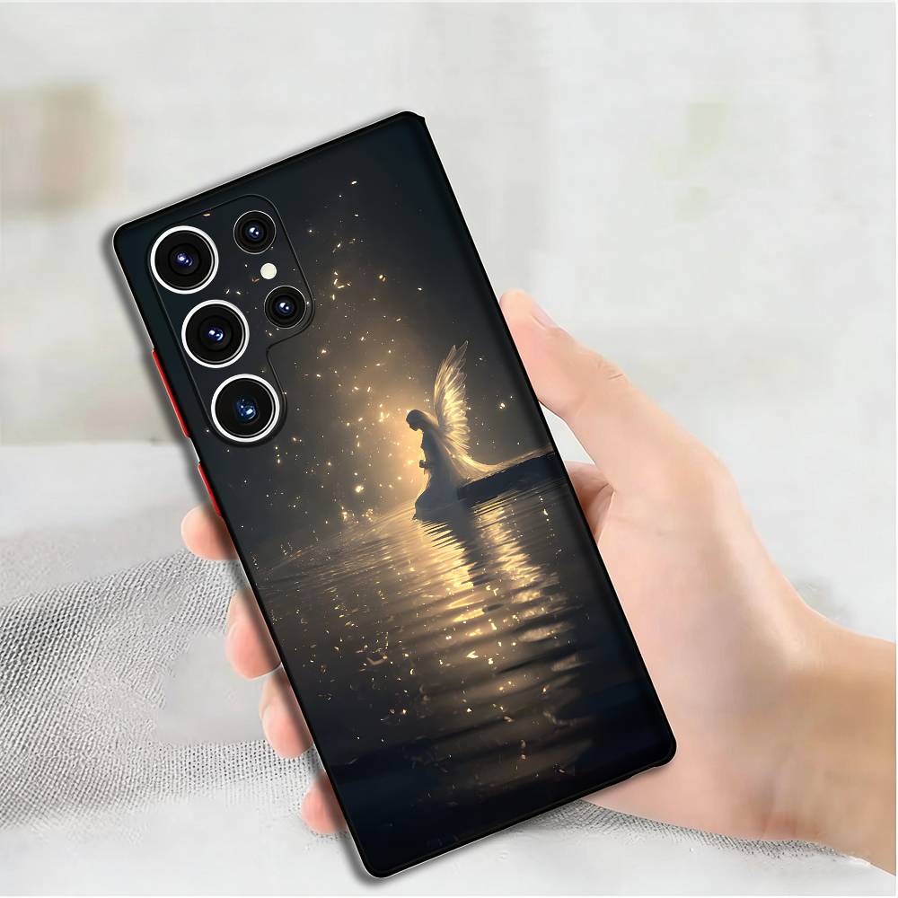 

Luminous Angel Phone Silicone Case for Samsung S24 22 20 23 21 20 Ultra Plus Lite 5G Print Cover Samsung S23ULTRA5G
