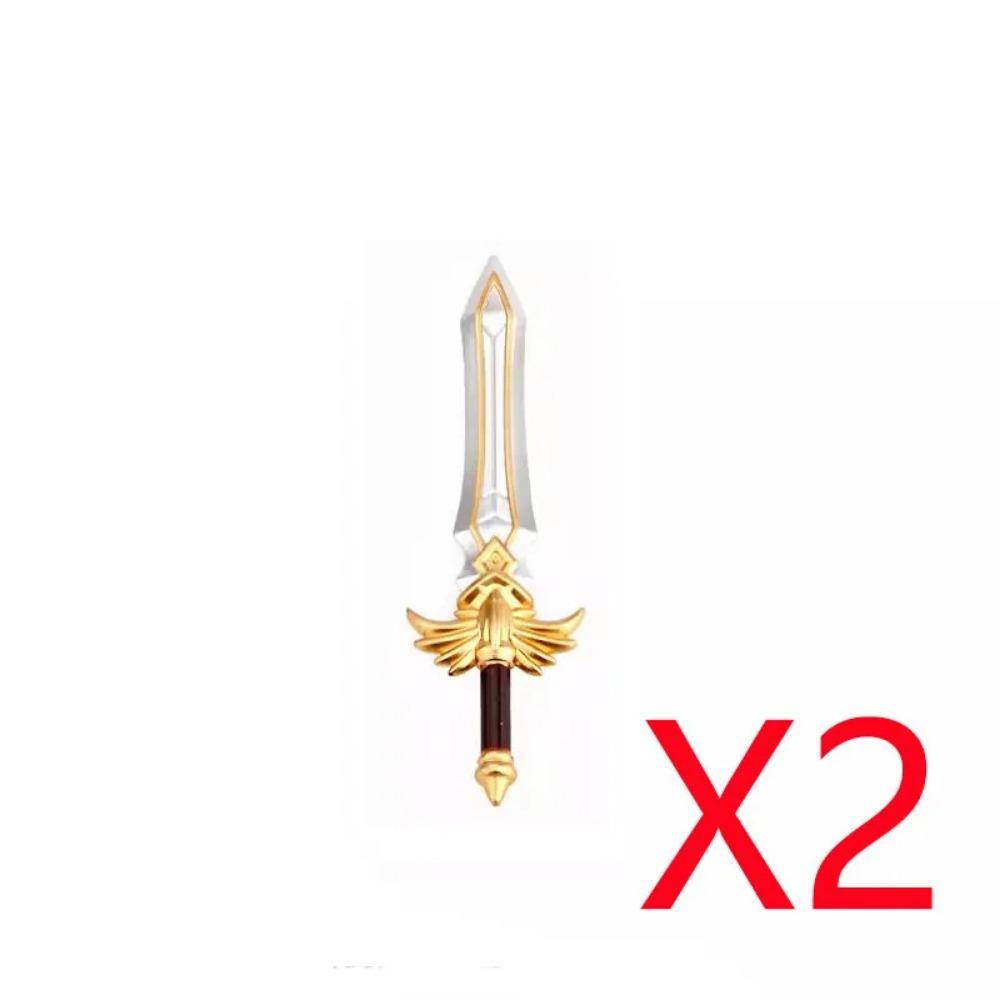MOC Military Medieval Building Blocks Accessories Soldier Figures Bicolor Weapons Crossbow Sword helmet Tomahawk Toy Gift X006