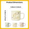 SHUNXIANG Pokémon Lizenzierte Pikachu Keramiktassen Kawaii Muster Frühstück Milchbecher Kinder Kaffeetassen Trinkgeschirr Geschenk