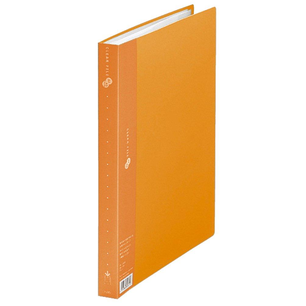 Plus Clear File Super Economy A4 Vertical 40 Pockets 88-434 Yellow