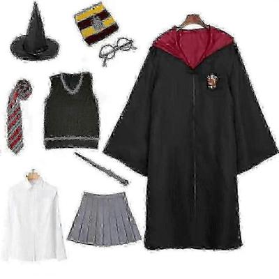 Hermine Granger Gryffindor Uniform Kind Erwachsener Harry Potter Gleiches Cosplay Bühnenperformance Kostüm Hogg Oates College Halloween Kostüm.zm weniger