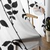 Watercolor Sheer Curtains For Living Room Red Rose Flower Branches Bedroom Tulle Curtains Kitchen Window Treatments Panel Drapes