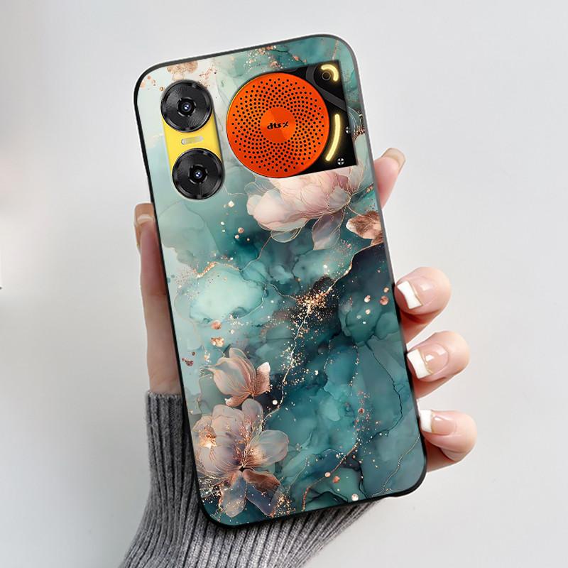 For ZTE Nubia Music 2 Case Cartoon Black Matte Silicone Soft Back Cover For Nubia Music2 Phone Cases 6.7" Protective Shell Z2460
