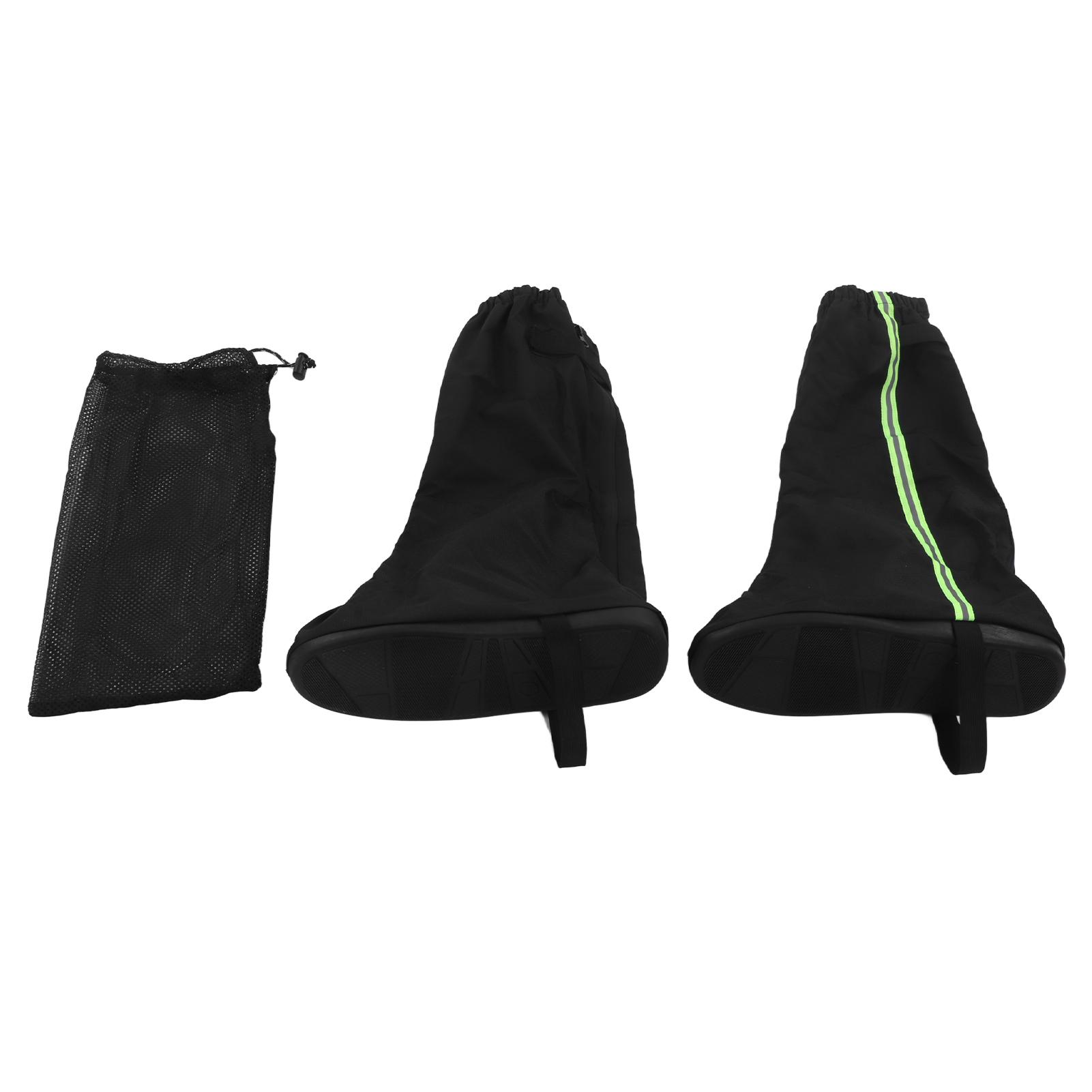 

1 Pair Snow Shoes Boots Covers with Reflector Waterproof Windproof Non Slip Rain Boot Covers for