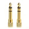 Gold Plated Dual Channel 6.5mm Male To 3.5mm Female Stereo Audio Jack Adapter For Mic Guitar Amp Headphone Recording Aux