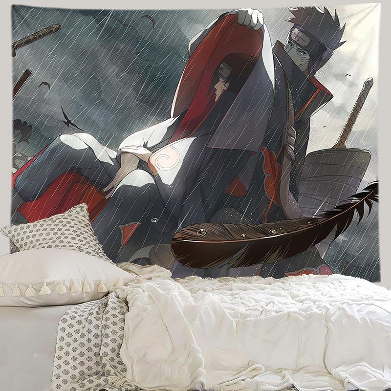 Anime Background Cloth Bedroom Decoration Cloth Living Room Hanging Cloth Printed Wall Cloth Hanging Blanket