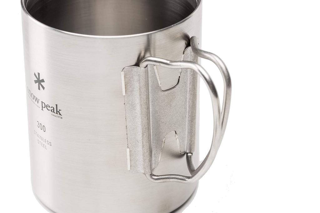 Snow Peak Stainless Steel Vacuum Mug 300 (MG-213) with Sticker