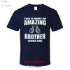 Amazing Brother T Shirt Vintage Comfortable Fashion Soft Stylish Top For Everyday Wear Homme Casual Streetwear Vintage