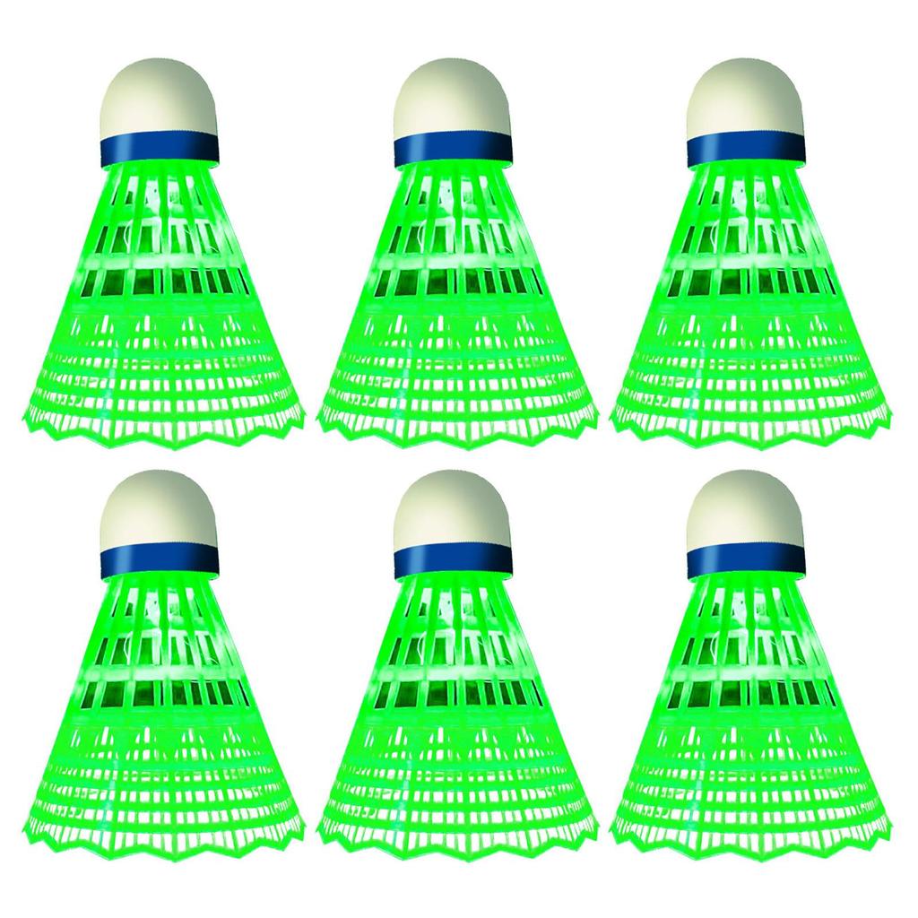 3/6Pcs Luminous Badminton Balls Set, Nylon Sport Badminton, Colorful Light-up Shuttlecocks for Indoor/Outdoor Sports