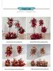 Red Floral Wedding Stage Backdrop with Artificial Flower Rows