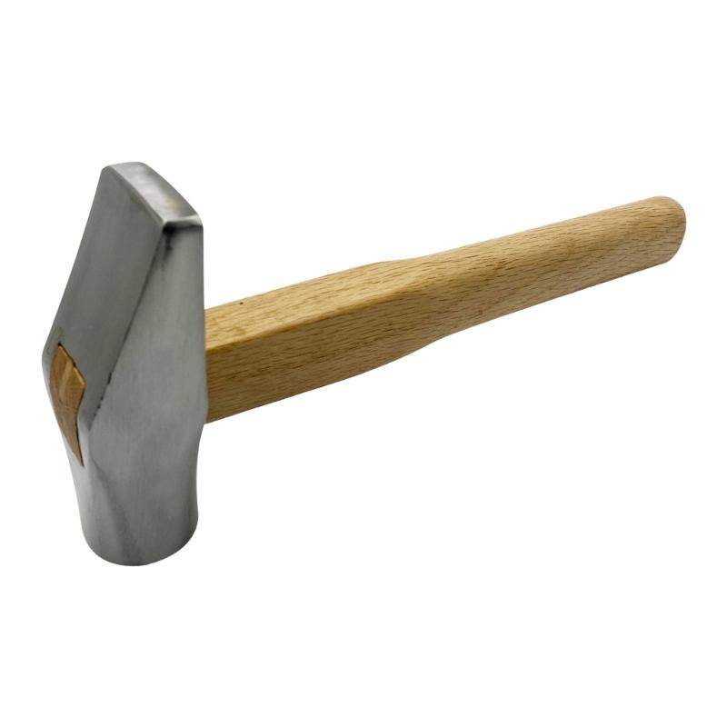 Practical Sturdy Metalworking Hammer Portable Accessory for Jewelers Supplies Flat Face Hardwood Handle Daily Use