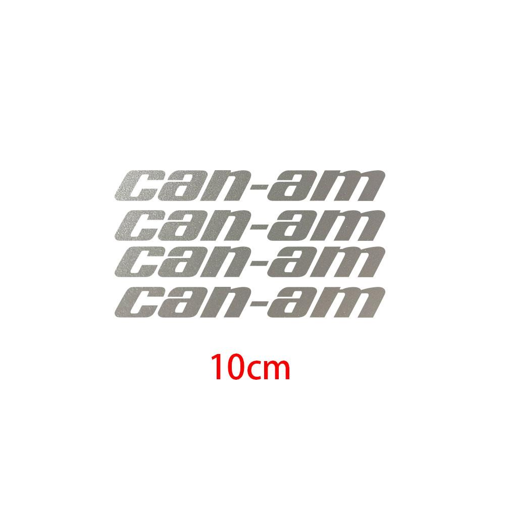 

4 шт. Наклейка-наклейка, совместимая с Can-Am Can Am Светоотражающие наклейки серый