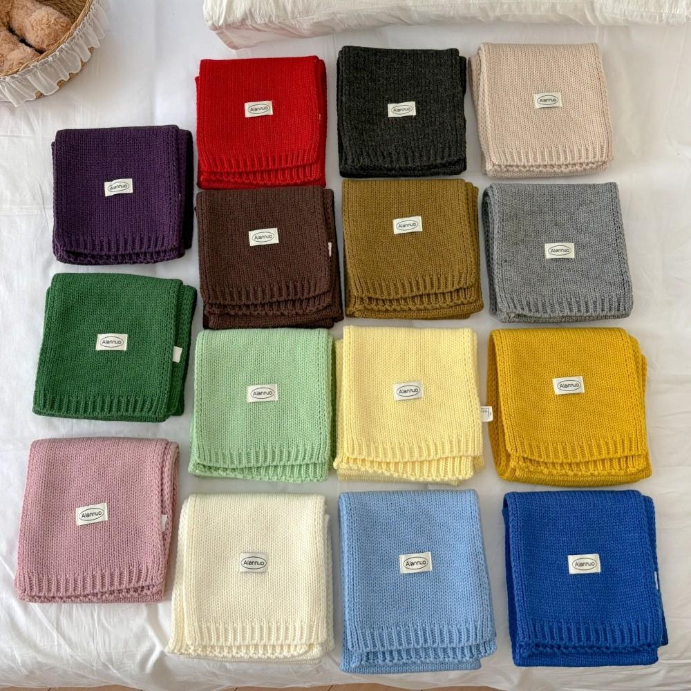 Super Korean Homemade Knitted Scarf Women's Autumn and Winter New Fashionable Versatile Warm Scarf