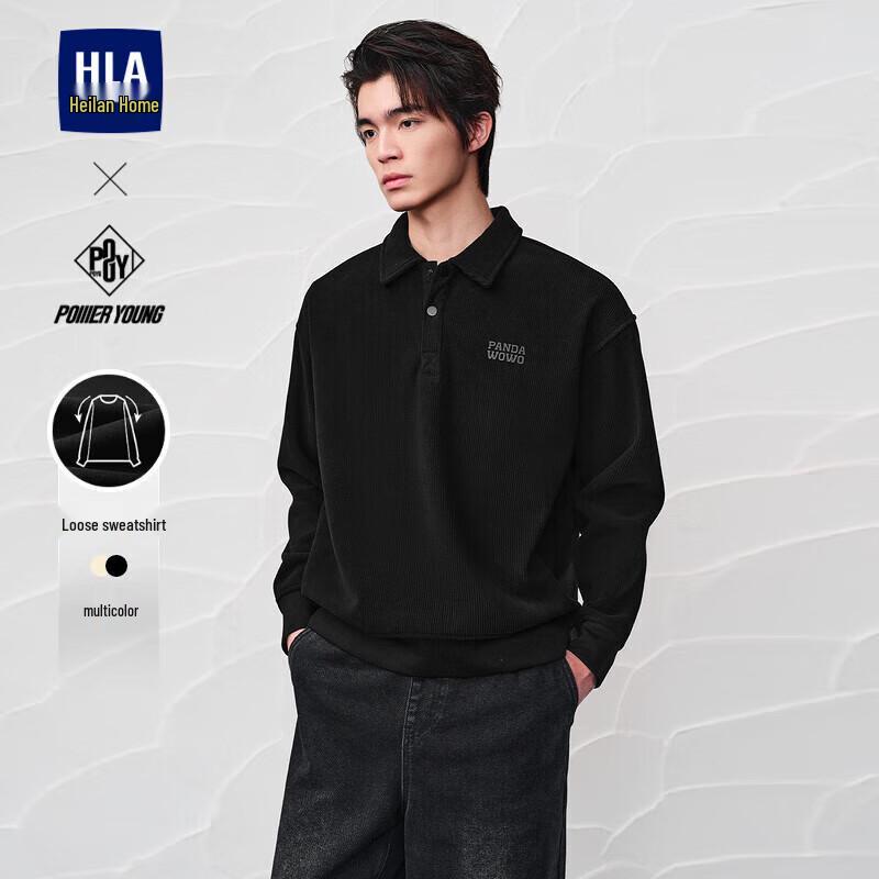 

HLA Men s Panda Wowo Winter Fleece Long Sleeve Sweatshirt 2XL
