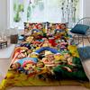A Set of ONE PIECE Themed Bedding, 3D Digitally Printed, All-season Polyester Duvet Cover and 2 Pillowcases.