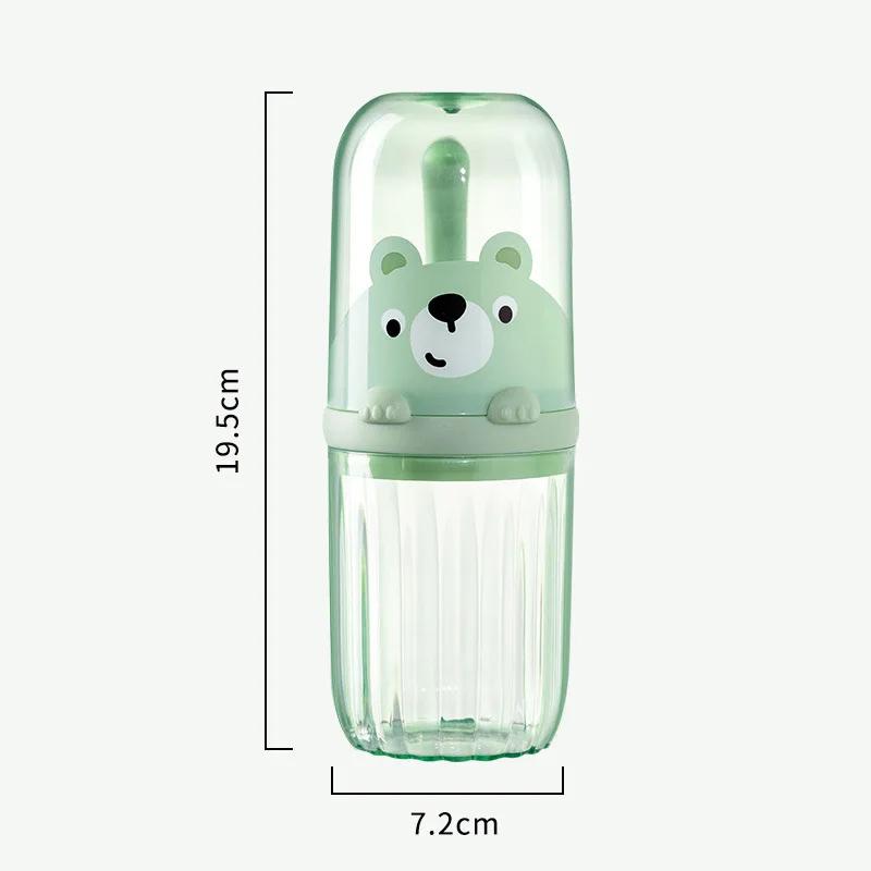 Portable Travel Toothbrush Gargle Cup Creative Cartoon Brush Cup Couple Gargle Cups Family Set Household Bathroom Accessories 201-300ml