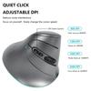 USB Wireless Bluetooth Rechargeable Vertical 7 Vertical Compatible with iOS 13 and and Microsoft Gray 2.4GHz 5.1 Mouse, Quiet, Buttons, Ergonomic,