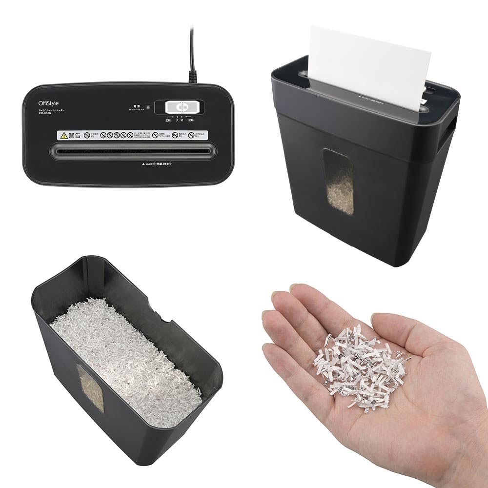 OHM OffiStyle Micro-Cut Shredder | OHM Electric SHR-MX302 00-6174