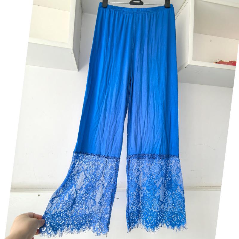 Women's Winter Velvet Lace Qipao Hanfu Pants: Breathable, Anti-Exposure Base Layer Pajamas