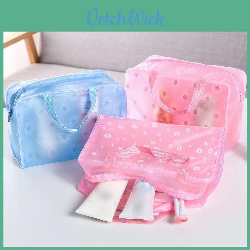 Chic Women Make Up Bag Case Travel Cosmetic Organiser Featuring A Foldable And Compact Design