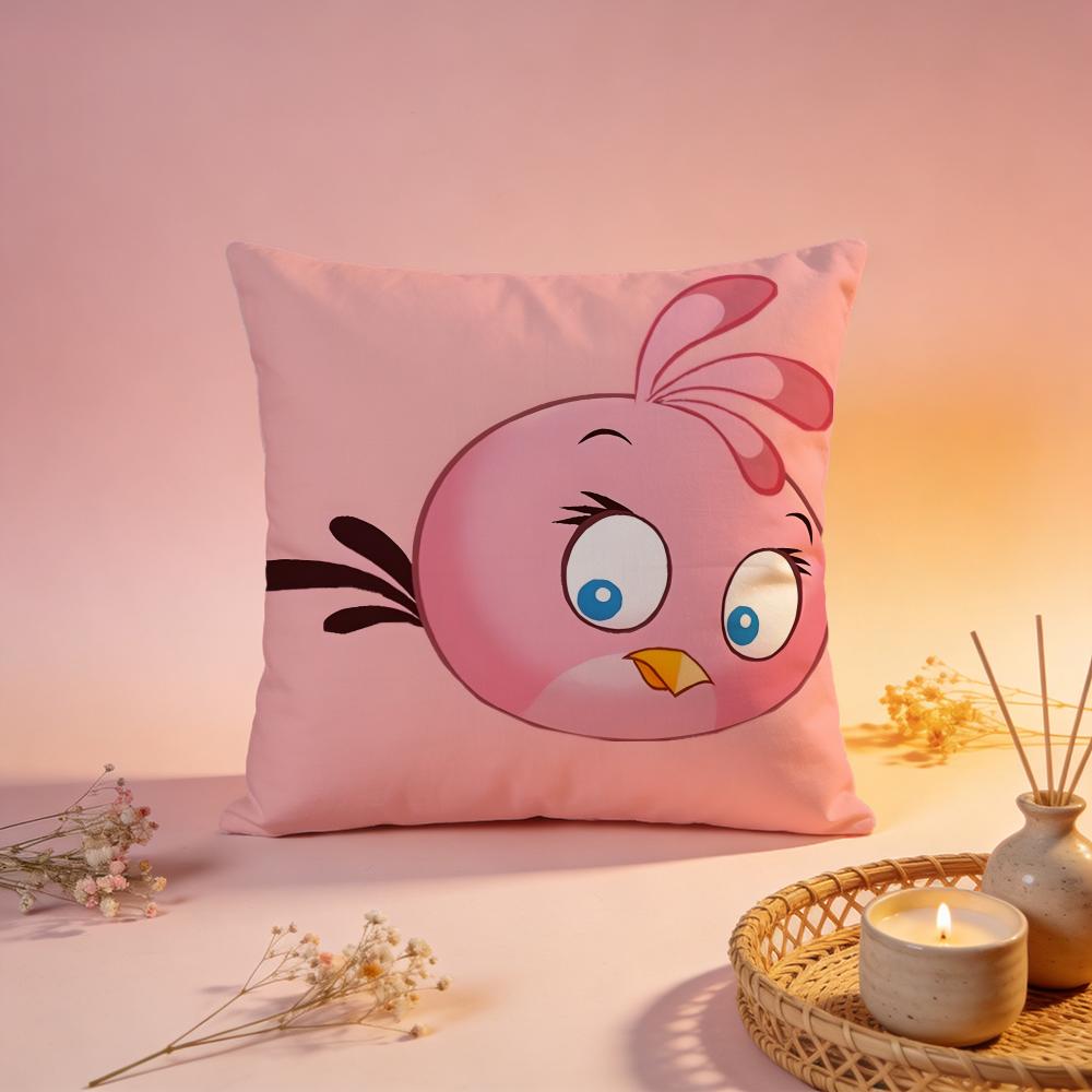 Hot AAngry Birdsable Cushion Cover Comfortable Durable Pillow Cover MultiScene for Home Office Car Sofa