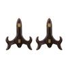 Pack of 2 Sturdy Wooden Tea Holder Racks for Exhibiting Tea Cakes Plate Display Bracket Desktop Dish Holder