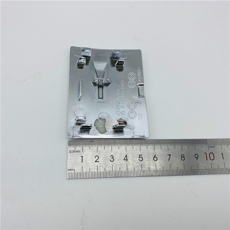 Für 2012–2015 Mercedes Benz ML GLE Klasse ML350 Heckstoßstange Abschlepphaken Augenabdeckung Kappe Chrom Silber