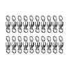 20Pcs Stainless Rolling Swivels Bearing Fishing Swivels Line Connector Barrels Swivels Connectors Fishing Accessory