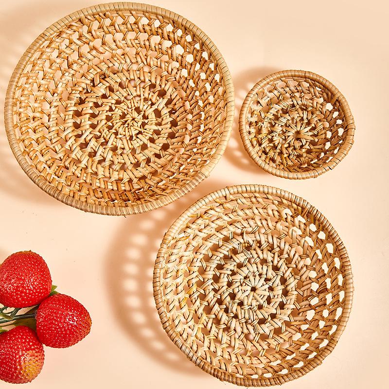 Vietnam Autumn Woven Storage Basket: Tea Strainer, Fruit Tray, Snack Basket for Dried Fruit.
