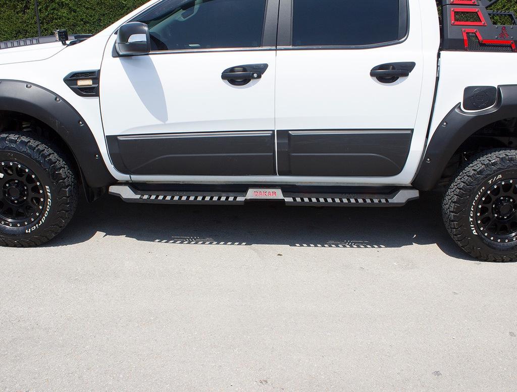 Side Steps Dakar V2 Without LED (2 Pcs, Metal) for Mitsubishi L200 2006-2015