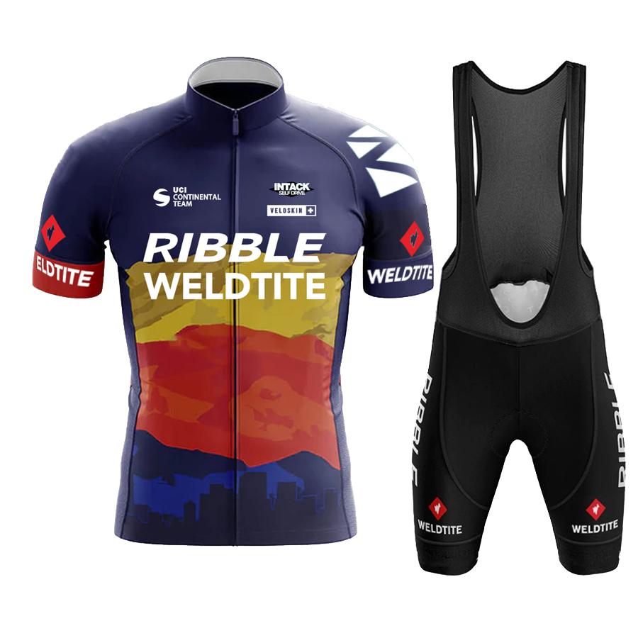 Cycling Jersey 2026 Team RIBBLE Men Cycling Set Racing Bicycle Clothing Suit Breathable Mountain Bike Clothes Sportwears