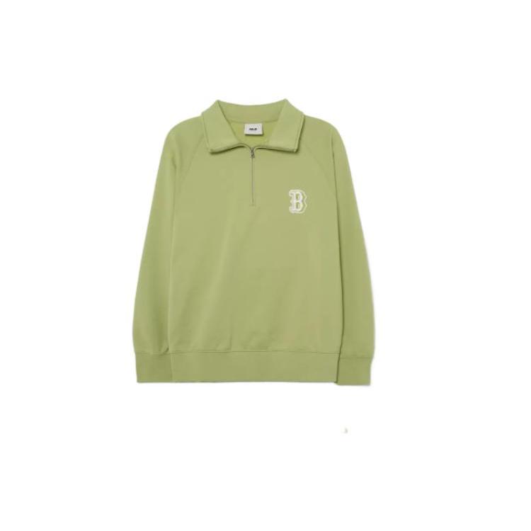 MLB Boston Red Sox Sweatshirt Unisex Light Olive 3AMTB0331-43OLL S