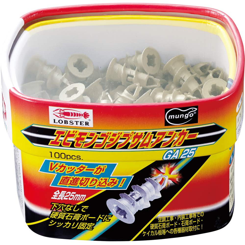 Lobtex GA25 Mongo Gypsum Anchors 1.0 inches (25 mm) (100 Pieces)