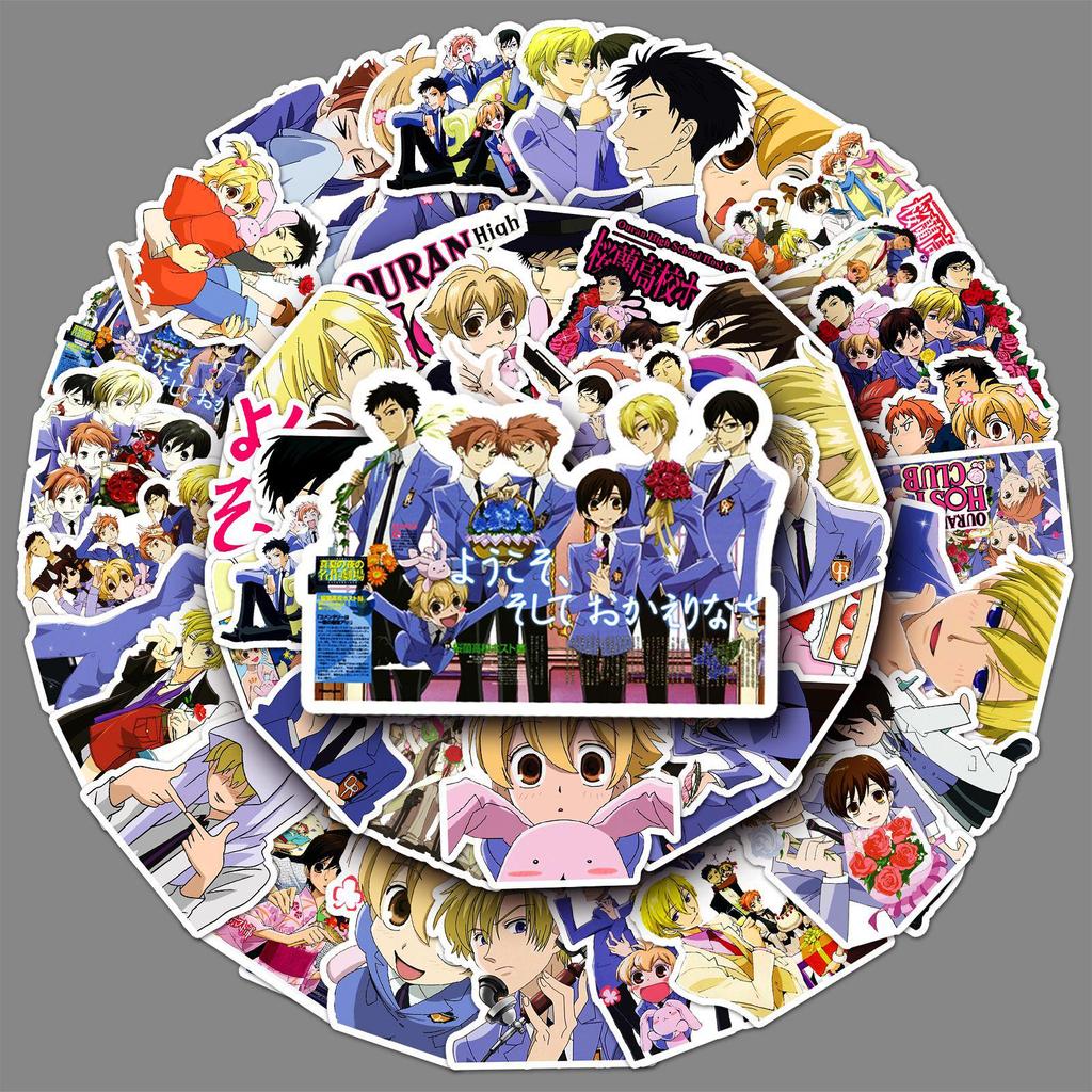 Ouran High School Host Club Anime Stickers 50-Pack: Creative Decor for Phone Cases & Suitcases