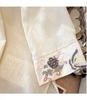 Modern Chinese Oblique Collar Jacquard Embroidered Women's Seven-Sleeve Shirt - Loose, Versatile Fit