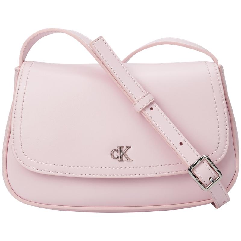 

Calvin Klein Elegant Casual Commuter Metal Letter Flap Shoulder Synthetic Crossbody Bag Medium Women Bags Light-Cherry-Blossom 4F3421G-8Z6 Basic Set (Bag)