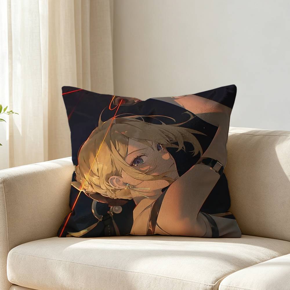 Zenless Zzz Eevelyn Custom Double Sided Print Square Pillow Cushion Cover