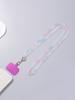 Jelly Color Chain Colorful Acrylic Chain Long Oblique Cross Phone Hanging Rope