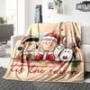 Christmas Peanuts Characters Blanket Soft Throw Blanket For Home Bedroom Bed Sofa Travel Office Solid Christmas Blanket