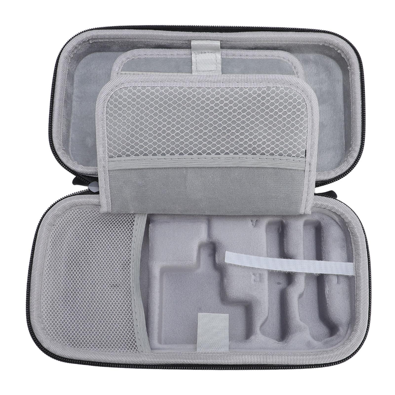 

Game Console Carrying Case with 20 Game Card Slot Shockproof Lightweight Portable Hard Shell Travel чёрный