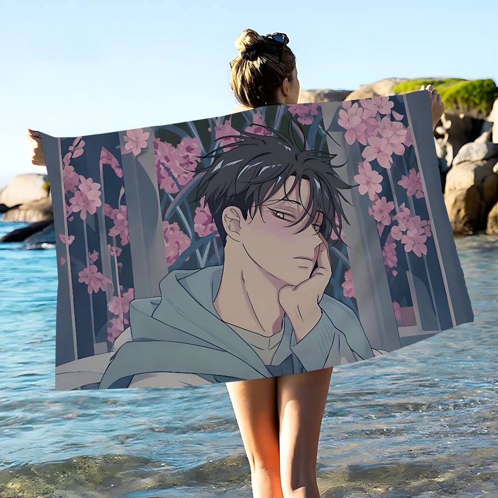 

Low Tide In Twilight Anime Microfiber Beach Towel Absorbent Quick dry Soft Yoga Swimming Resort Mountain Climbing Towel W30*H60(CM)