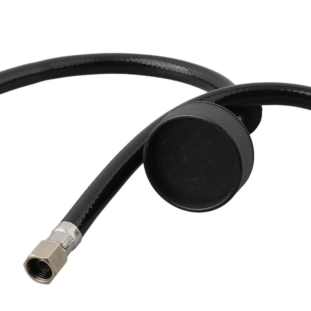 Duza pentru robinet pentru pulverizator de sampon cu furtun din cauciuc negru